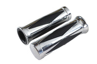 HARLEY Diamond Style Griffset mit Chromendkappe Passend für 1974-1984 FL, 1974-1984 FX, 1974-2022 XL,