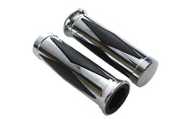 HARLEY Diamond Style Griffset mit Chromendkappe Passend für 1974-1984 FL, 1974-1984 FX, 1974-2022 XL,