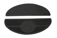HARLEY Halbmond-Trittbrettmatte mit Bullseye-Design, passend für 1940–1965 FL,