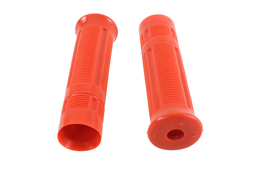 HARLEY Beck Kunststoffgriff-Set orange passend für 1915-1935 J, 1936-1948 W, 1941-1948 FL, 1936-1948 EL,