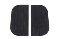 HARLEY Mini-Trittbrettmatten-Set, schwarz, Gummi, passend für 0- Custom, Anwendung für Mini-Trittbretter.