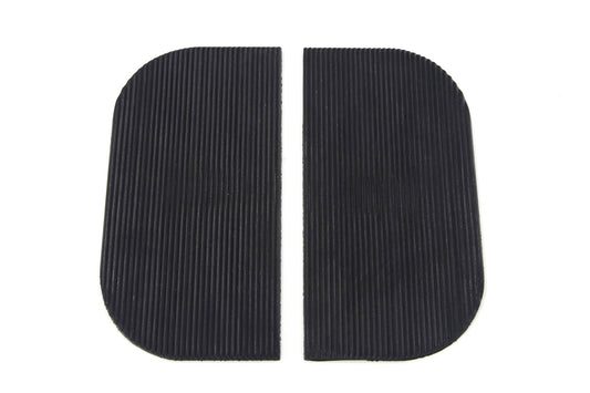 HARLEY Mini Footboard Mat Set Black Rubber Fits 0-  Custom, application for mini footboard.