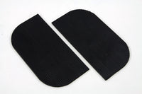 HARLEY Mini-Trittbrettmatten-Set, schwarz, Gummi, passend für 0- Custom, Anwendung für Mini-Trittbretter.