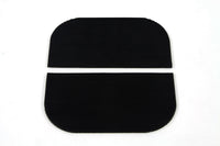 HARLEY Mini-Trittbrettmatten-Set, schwarz, Gummi, passend für 0- Custom, Anwendung für Mini-Trittbretter.