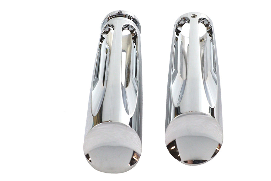 HARLEY Chrom Billet Slasher Style Griffset passt für 2008-UP FLT, 2016-2024 FLSL, 2016-2024 FXST,