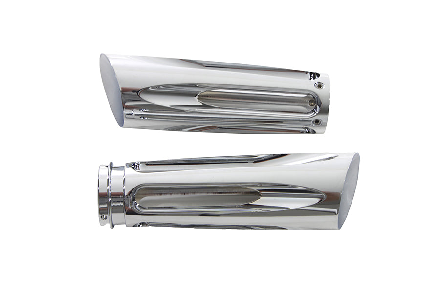 HARLEY Chrom Billet Slasher Style Griffset passt für 2008-UP FLT, 2016-2024 FLSL, 2016-2024 FXST,