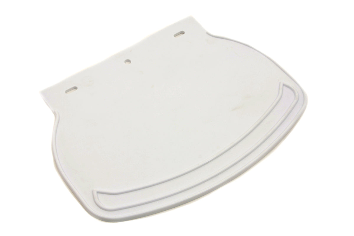 HARLEY Mud Flap Rubber White Plain fits 0-  All, models for front and rear fenders 0-  All, models for front and rear fenders