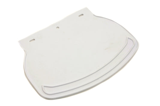 HARLEY Mud Flap Rubber White Plain fits 0-  All, models for front and rear fenders 0-  All, models for front and rear fenders