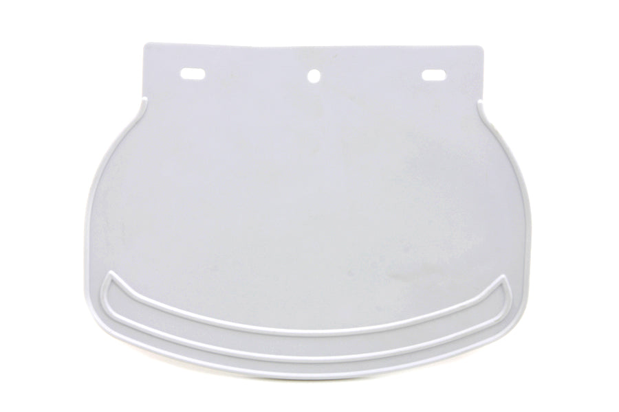 HARLEY Mud Flap Rubber White Plain fits 0-  All, models for front and rear fenders 0-  All, models for front and rear fenders