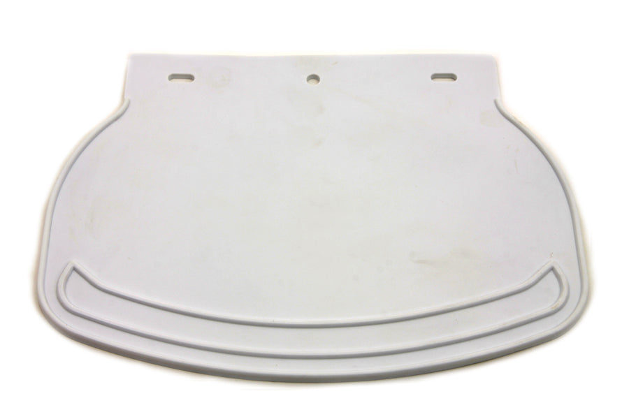 HARLEY Mud Flap Rubber White Plain fits 0-  All, models for front and rear fenders 0-  All, models for front and rear fenders