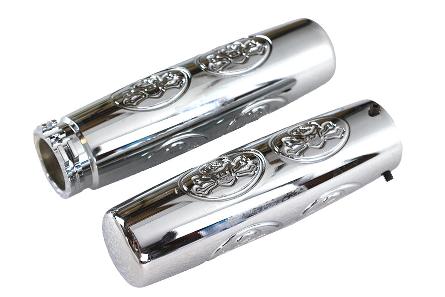 HARLEY Billet Skull Style Griffset Passend für 1982-1984 FL, 1982-1984 FX, 1982-UP XL, 1984-2015 FXST