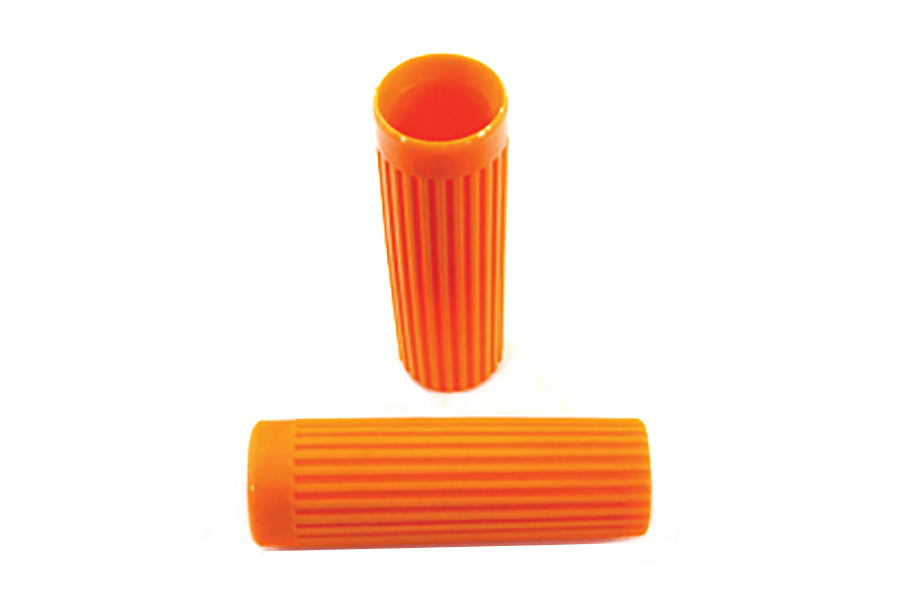 HARLEY Replica Handlebar Grip Set Orange fits 1949-1971 FL,