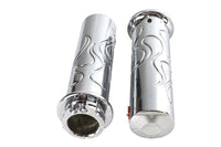 HARLEY Billet Flanged Flame Style Griffset passt für 1974-1984 FL, 1974-1984 FX, 1974-UP XL, 1984-2