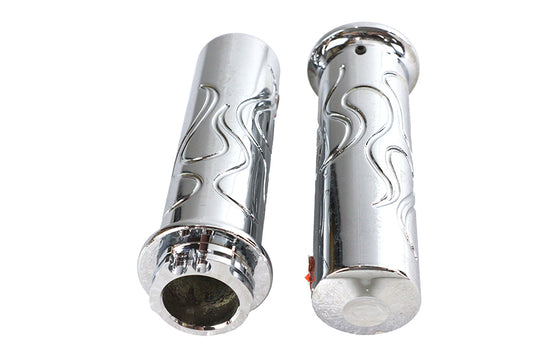 HARLEY Billet Flanged Flame Style Griffset passt für 1974-1984 FL, 1974-1984 FX, 1974-UP XL, 1984-2