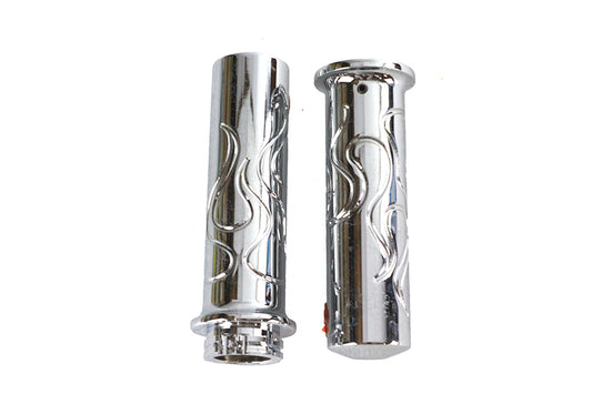 HARLEY Billet Flanged Flame Style Griffset passt für 1974-1984 FL, 1974-1984 FX, 1974-UP XL, 1984-2