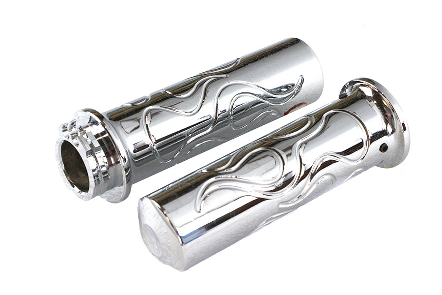 HARLEY Billet Flanged Flame Style Griffset passt für 1974-1984 FL, 1974-1984 FX, 1974-UP XL, 1984-2
