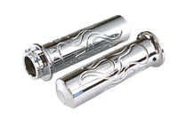 HARLEY Billet Flanged Flame Style Griffset passt für 1974-1984 FL, 1974-1984 FX, 1974-UP XL, 1984-2