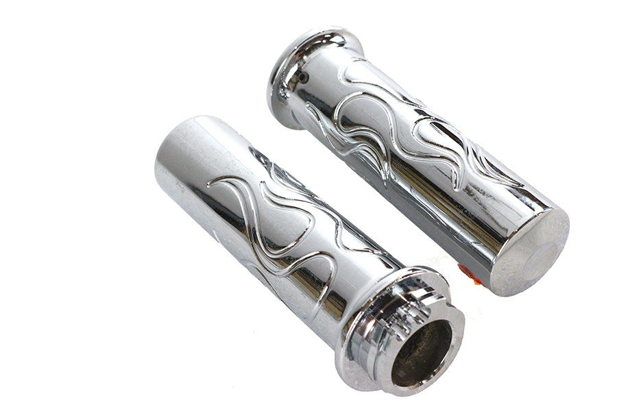 HARLEY Billet Flanged Flame Style Griffset passt für 1974-1984 FL, 1974-1984 FX, 1974-UP XL, 1984-2