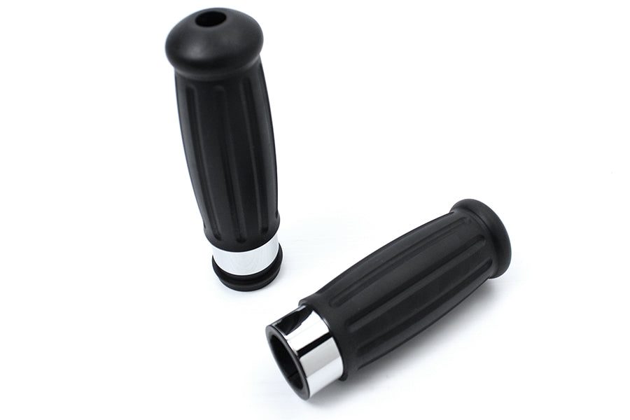 HARLEY Gasgriff-Set aus schwarzem Gummi (Throttle By Wire) passend für FLT ab 2008, FLSL 2016–2024, 2016–2024
