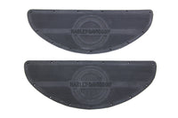 HARLEY Schwarze Gummi-Trittbrettmatten Set Passend für 1940-1965 FL, 1940-1952 WL, 1940-1973 G, 1940-1947