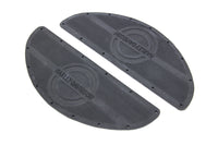 HARLEY Schwarze Gummi-Trittbrettmatten Set Passend für 1940-1965 FL, 1940-1952 WL, 1940-1973 G, 1940-1947