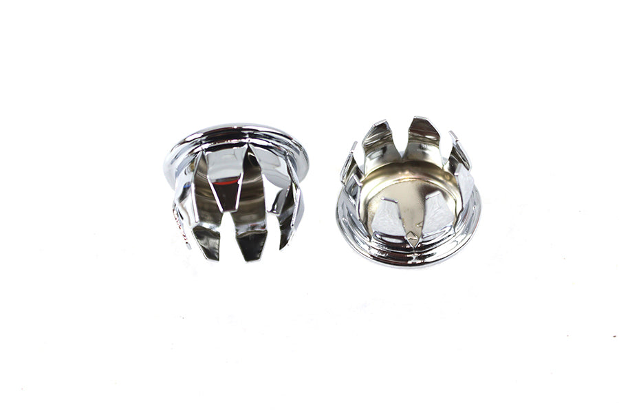 HARLEY Skull Handlebar End Plug Set Chrome fits 1953-1985 FL,  1953-1985 FL,  1970-UP XL,  1980-1999 FX,  1980-1999 FX,