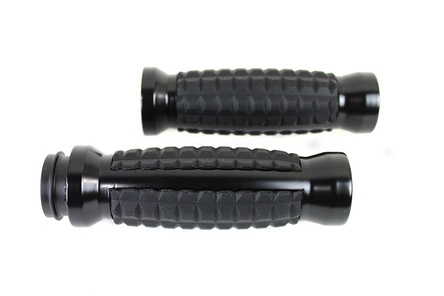 HARLEY Alligator Style Griff-Set Schwarz Passend für 1996-2015 FXST, 1996-2015 FLST, 1996-2017 FXD, 1996