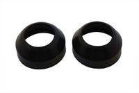HARLEY 41mm Gummi-Gabelmanschetten Schwarz Passend für 1991-UP FXST, 1993-2005 FXDWG,