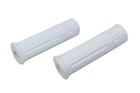 HARLEY White Beck Plastic Grip Set fits 1915-1935 J,  1936-1948 W,  1941-1948 FL,  1936-1948 EL,