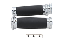 HARLEY Caliber Lenkergriffset Chrom Passend für 1996-2007 FLT, 1996-2003 XL, 1996-2017 FXD, 1996