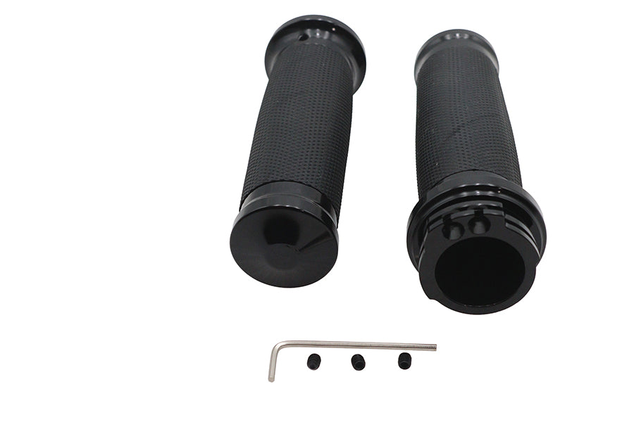 HARLEY Caliber Lenkergriff-Set Schwarz Passend für 1996-2007 FLT, 1996-2003 XL, 1996-2017 FXD, 1996-