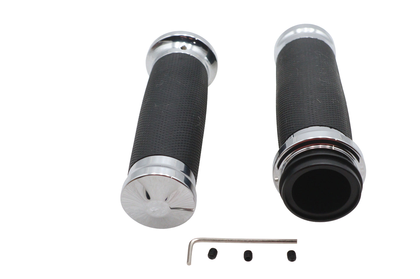 HARLEY Caliber Lenkergriffe Chrom, passend für 2008-2022 FLT,