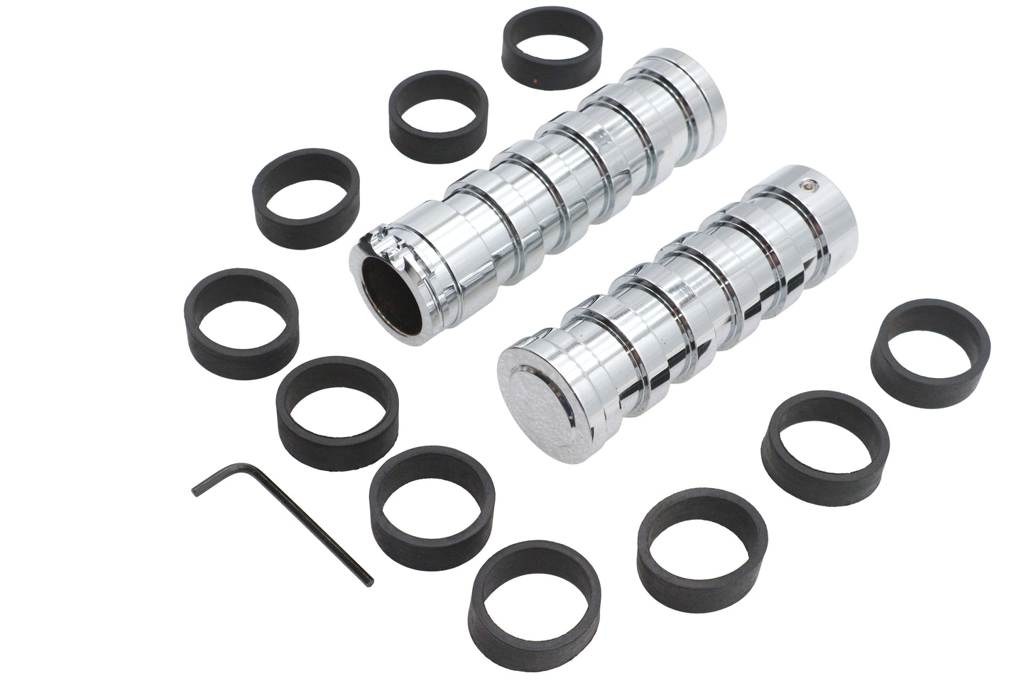 HARLEY O-Ring Style Lenkergriff-Set passend für 1974-1984 FL, 1974-1984 FX, 1974-2022 XL, 1984-201
