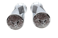 HARLEY Ultima Diamond Style Grip Set mit Chrom Eagle Endkappe Passt auf 1974-1984 FL,   1974-1984 FX,