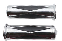 HARLEY Ultima Diamond Style Grip Set mit Chrom Eagle Endkappe Passt auf 1974-1984 FL,   1974-1984 FX,