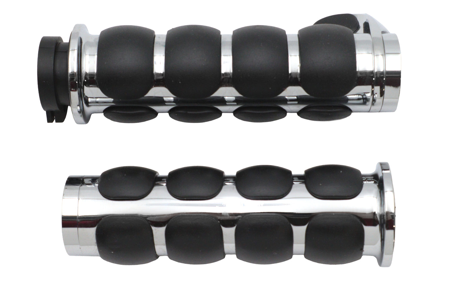 HARLEY Ultima Gepolstertes TBW-Griffset mit Chromenden Passt für 0- Custom, Anwendung