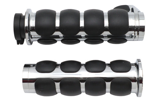 HARLEY Ultima Gepolstertes TBW-Griffset mit Chromenden Passt für 0- Custom, Anwendung