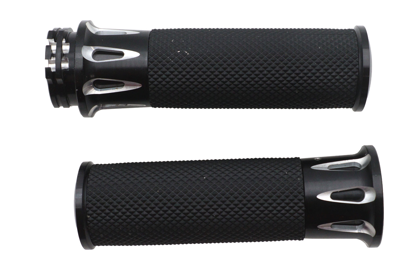 HARLEY Ultima Black Cut Griff-Set passend für 0- Custom, Anwendung