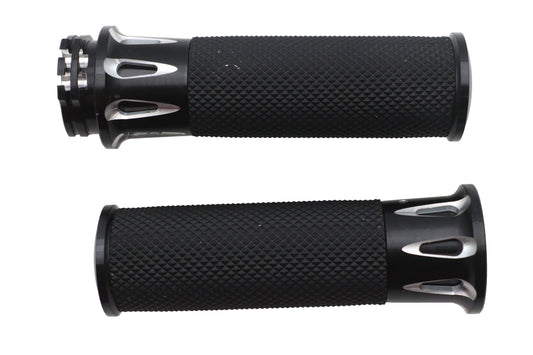 HARLEY Ultima Black Cut Griff-Set passend für 0- Custom, Anwendung