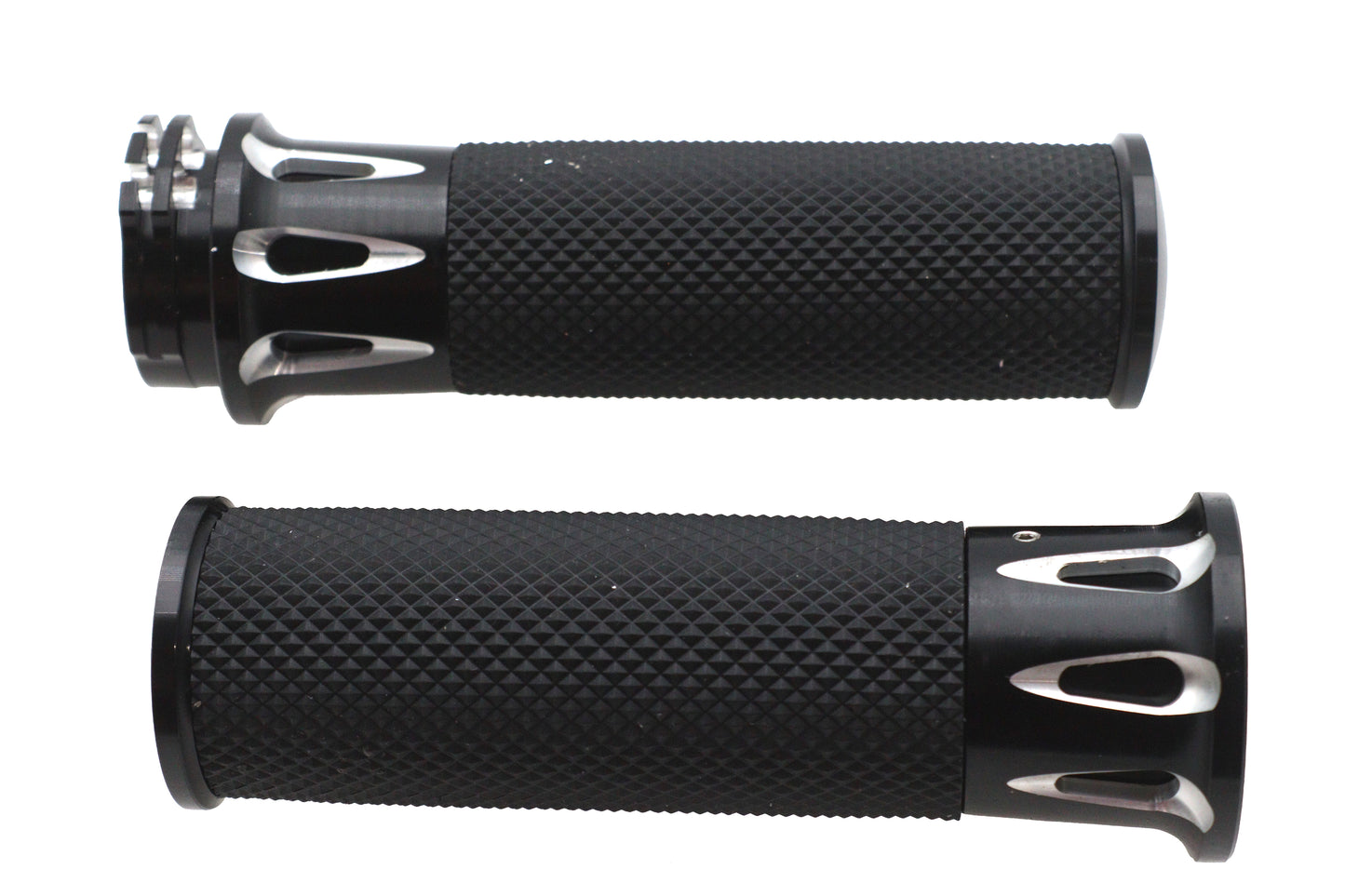 HARLEY Ultima Black Cut Griff-Set passend für 0- Custom, Anwendung