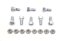 HARLEY Rear Brake Drum Bolt and Nut Kit Chrome fits 1952-1956 K,   1957-1965 XL,