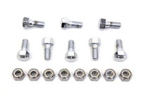 HARLEY Rear Brake Drum Bolt and Nut Kit Chrome fits 1952-1956 K,   1957-1965 XL,