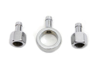 HARLEY Chrome Gas Tank Fitting Kit Fits 1941-1949 FL,   1940-1949 WL,   1940-1948 UL,   1940-1949 G,