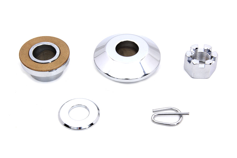 HARLEY Achsabstandshalter-Set glatte Ausführung Chrom passend für 1997-1999 FLSTS,