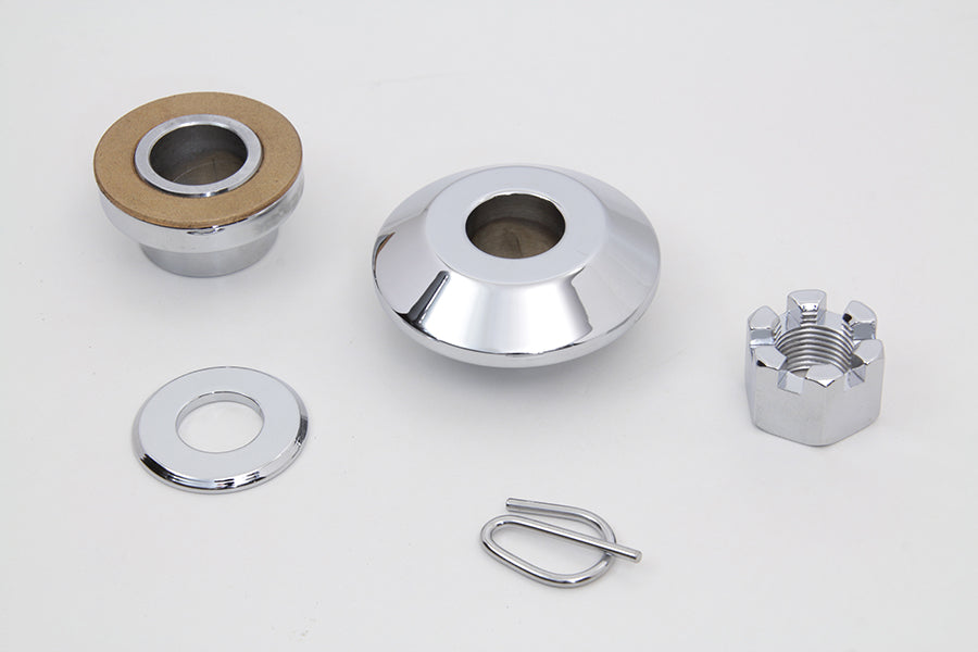 HARLEY Achsabstandshalter-Set glatte Ausführung Chrom passend für 1997-1999 FLSTS,