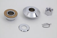 HARLEY Achsabstandshalter-Set glatte Ausführung Chrom passend für 1997-1999 FLSTS,