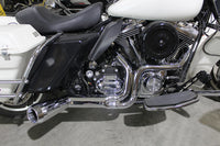 HARLEY FLT Offset Megaphon 2:1 1-3/4 Zoll Auspuff Chrom mit Chro Passend für 2006-2016 FLT,