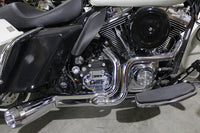 HARLEY FLT Offset Megaphon 2:1 1-3/4 Zoll Auspuff Chrom mit Chro Passend für 2006-2016 FLT,