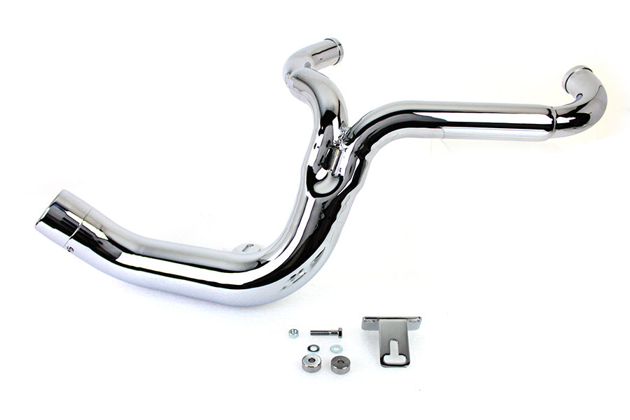 HARLEY FLT 2:1 Lake Style Auspuffanlage Chrom Passend für 1995-2006 FLT,