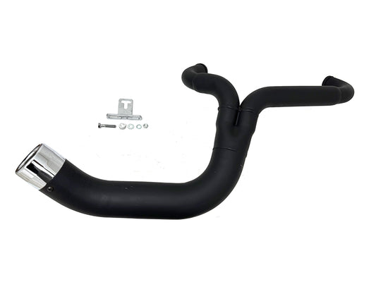 HARLEY FLT 2:1 Lake Style Auspuffanlage Schwarz passend für 1995-2006 FLT,